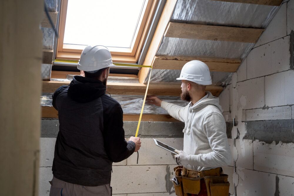 Insulation estimating services experts working on home insulation
